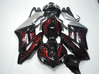 Carénage CBR 1000 RR 2004-2005 - Noir Rouge Flamme