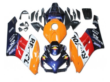 Carénage CBR 1000 RR 2004-2005 - Orange Rouge Bleu Repsol