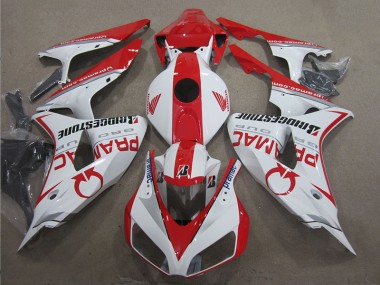 Carénage CBR 1000 RR 2006-2007 - Blanc Rouge PRAMAC