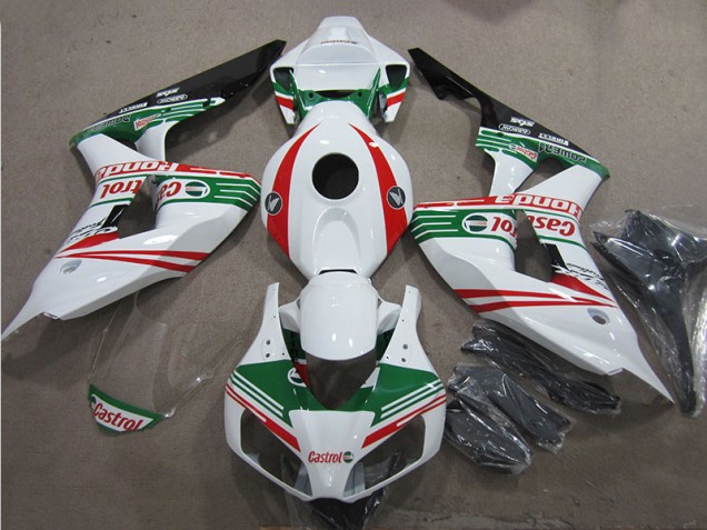 Carénage CBR 1000 RR 2006-2007 - Blanc Vert Rouge Castrol