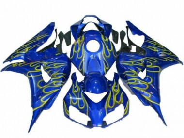 Carénage CBR 1000 RR 2006-2007 - Jaune Flamme Bleu