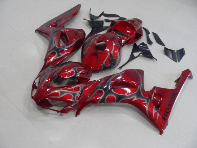 Carénage CBR 1000 RR 2006-2007 - Rouge Argent Flamme Carénage CBR 1000 RR 2006-2007 - Rouge Argent Flamme