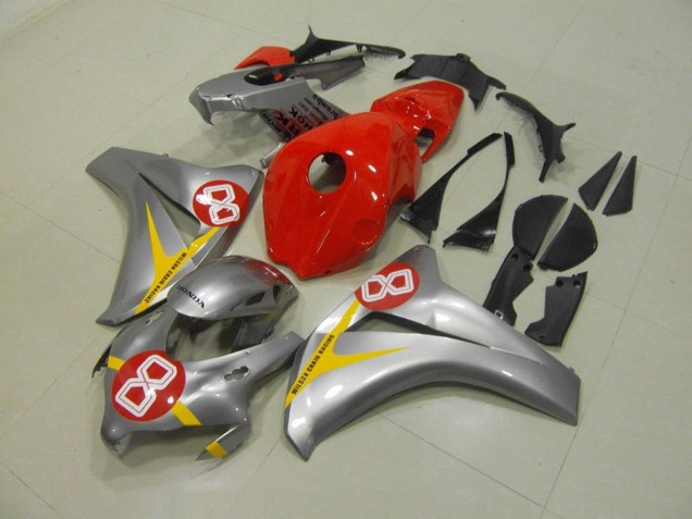 Carénage CBR 1000 RR 2008-2011 - Argent Rouge 8