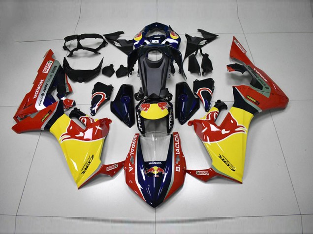 Carénage CBR 1000 RR 2017-2023 - Bleu Jaune Rouge Red Bull Carénage CBR 1000 RR 2017-2023 - Bleu Jaune Rouge Red Bull