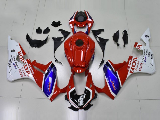 Carénage CBR 1000 RR 2017-2023 - Rouge Bleu HRC Carénage CBR 1000 RR 2017-2023 - Rouge Bleu HRC
