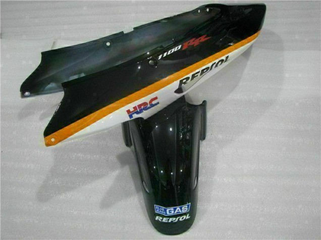 Carénage CBR 1100 XX 1996-2007 - Orange Repsol Carénage CBR 1100 XX 1996-2007 - Orange Repsol