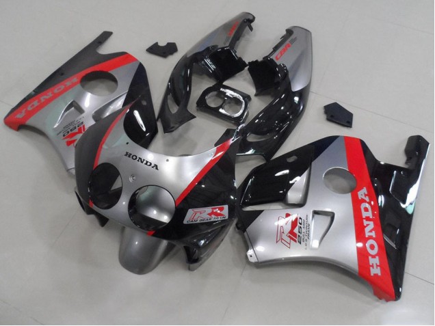 Carénage CBR 250 RR MC22 1991-1998 - Argent Noir Rouge