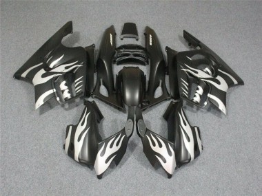 Carénage CBR 600 F3 1995-1998 - Noir Blanc Flamme