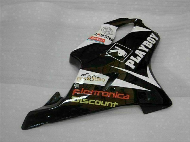 Carénage CBR 600 F4i 2001-2003 - Jaune Argent Noir Playboy Carénage CBR 600 F4i 2001-2003 - Jaune Argent Noir Playboy