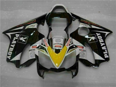 Carénage CBR 600 F4i 2001-2003 - Jaune Argent Noir Playboy