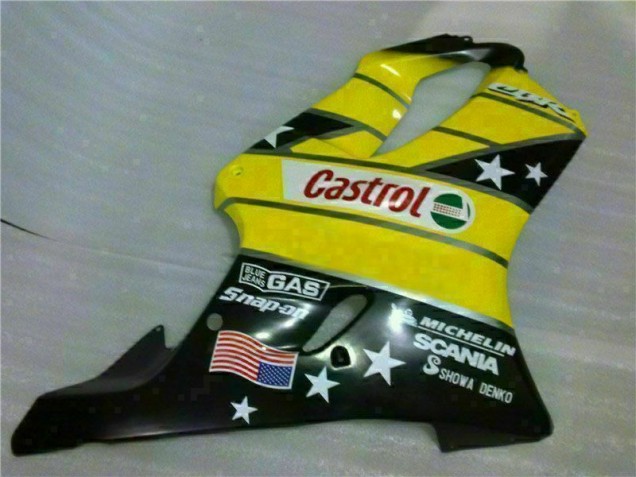 Carénage CBR 600 F4i 2001-2003 - Jaune Noir Castrol Cycle World
