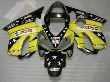 Carénage CBR 600 F4i 2001-2003 - Jaune Noir Castrol Cycle World
