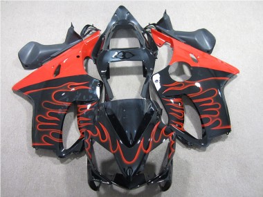 Carénage CBR 600 F4i 2001-2003 - Noir Rouge Flamme