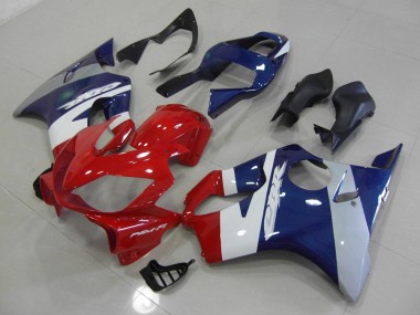 Carénage CBR 600 F4i 2001-2003 - Rouge Bleu Argent