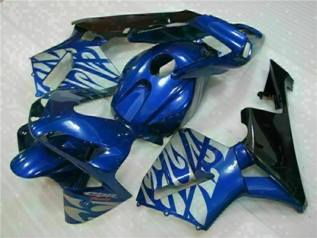 Carénage CBR 600 RR 2003-2004 - Bleu avec Argent Flamme