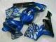 Carénage CBR 600 RR 2003-2004 - Bleu avec Argent Flamme