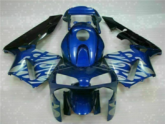 Carénage CBR 600 RR 2003-2004 - Bleu avec Argent Flamme