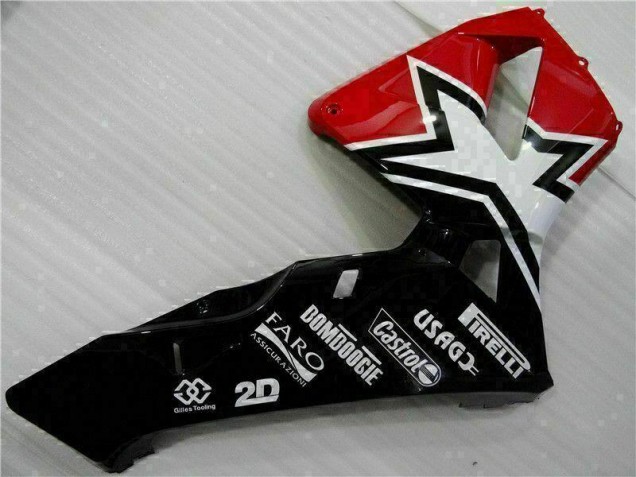 Carénage CBR 600 RR 2003-2004 - Noir Blanc 11