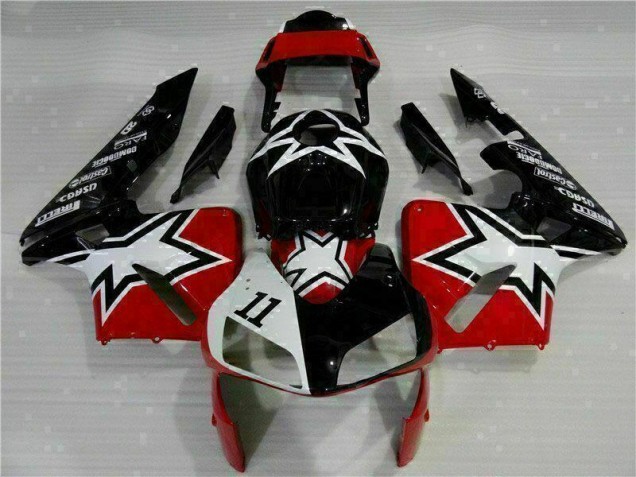 Carénage CBR 600 RR 2003-2004 - Noir Blanc 11