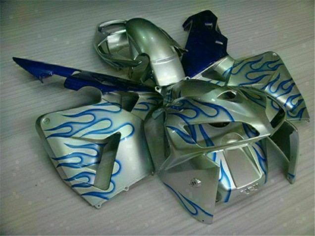 Carénage CBR 600 RR 2005-2006 - Blanc Bleu Flamme