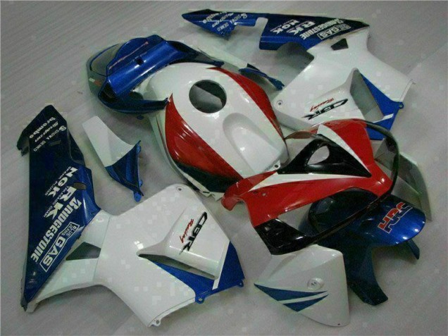 Carénage CBR 600 RR 2005-2006 - Blanc Bleu Carénage CBR 600 RR 2005-2006 - Blanc Bleu