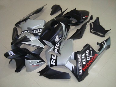 Carénage CBR 600 RR 2005-2006 - Noir Mat Argent Repsol