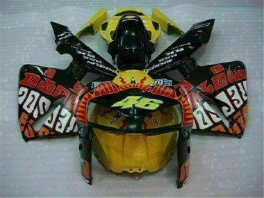 Carénage CBR 600 RR 2005-2006 - Noir Rouge Jaune 46