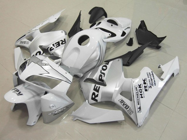 Carénage CBR 600 RR 2005-2006 - Repsol Blanc Argent Carénage CBR 600 RR 2005-2006 - Repsol Blanc Argent