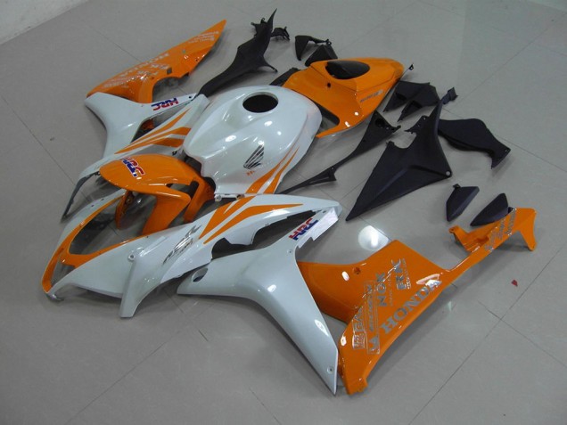 Carénage CBR 600 RR 2007-2008 - Blanc Nacré Orange Carénage CBR 600 RR 2007-2008 - Blanc Nacré Orange