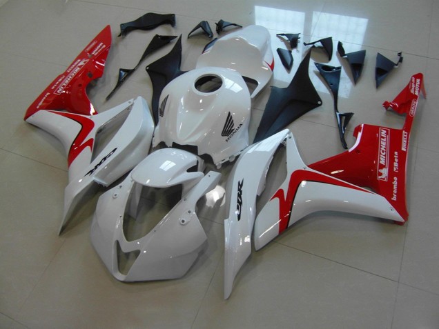 Carénage CBR 600 RR 2007-2008 - Blanc Rouge Courses Version Carénage CBR 600 RR 2007-2008 - Blanc Rouge Courses Version