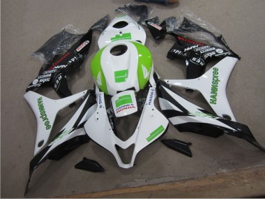Carénage CBR 600 RR 2007-2008 - Blanc Vert Hannspree