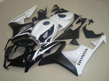 Carénage CBR 600 RR 2007-2008 - Noir Mat Blanc