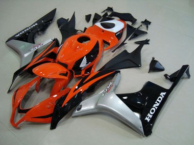 Carénage CBR 600 RR 2007-2008 - Orange Argent Noir
