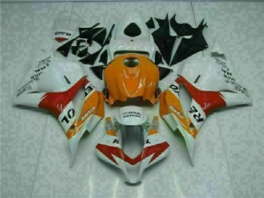 Carénage CBR 600 RR 2009-2012 - Blanc Orange Repsol