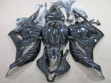 Carénage CBR 600 RR 2009-2012 - Noir Argent Flamme