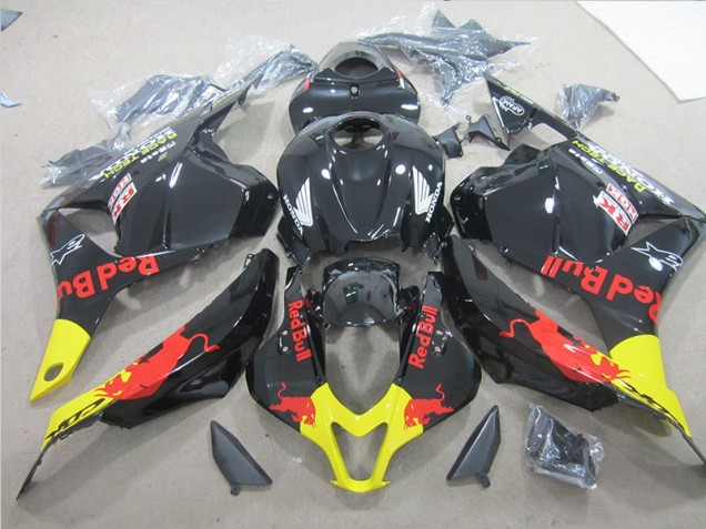 Carénage CBR 600 RR 2009-2012 - Noir Jaune Red Bull Carénage CBR 600 RR 2009-2012 - Noir Jaune Red Bull