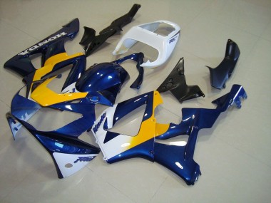 Carénage CBR 900 RR 929 2000-2001 - Bleu Foncé Jaune Blanc