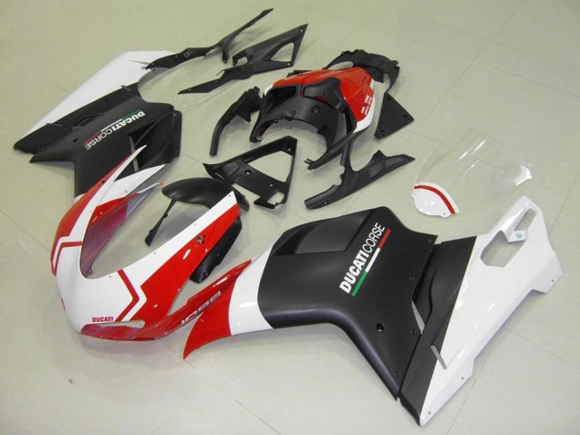 Carénage Ducati 848 1098 1198 2007-2014 - Noir Mat Blanc Rouge Carénage Ducati 848 1098 1198 2007-2014 - Noir Mat Blanc Rouge