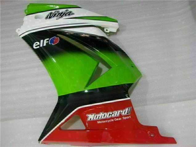 Carénage EX250 2008-2012 - Blanc Vert Noir Ninja