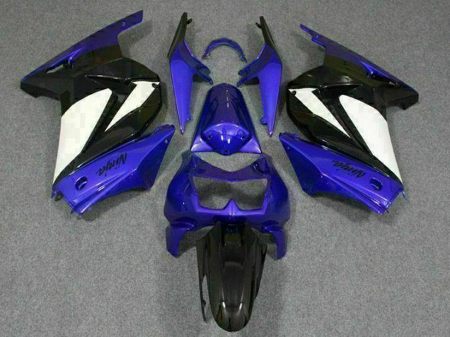 Carénage EX250 2008-2012 - Bleu Blanc Noir Ninja