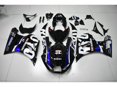 Carénage GSXR 1000 2017-2023 - Noir Blanc Motul