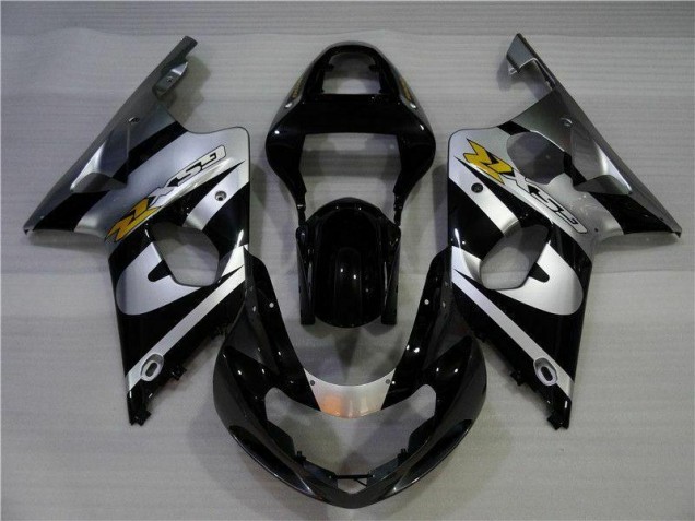Carénage GSXR 1000 K1 2000-2002 - Argent Noir Carénage GSXR 1000 K1 2000-2002 - Argent Noir