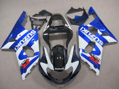 Carénage GSXR 1000 K1 2000-2002 - Bleu Blanc Décalque