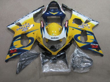 Carénage GSXR 1000 K1 2000-2002 - Jaune Bleu Corona Extra