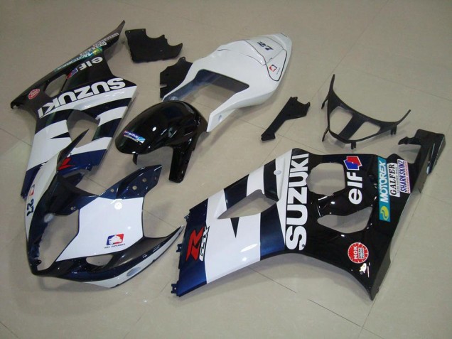 Carénage GSXR 1000 K3 2003-2004 - Blanc Noir Elf