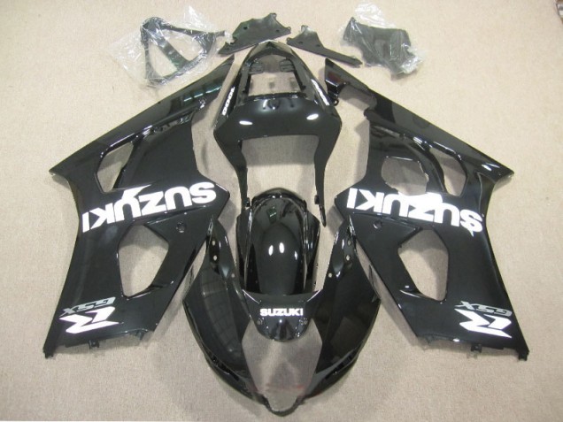 Carénage GSXR 1000 K3 2003-2004 - Noir Blanc Décalque