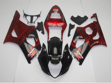 Carénage GSXR 1000 K3 2003-2004 - Noir Rouge