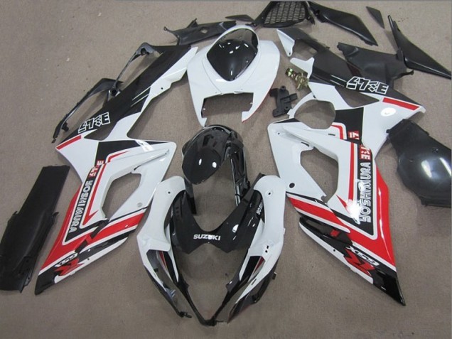 Carénage GSXR 1000 K5 2005-2006 - Noir Blanc Rouge