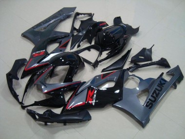 Carénage GSXR 1000 K5 2005-2006 - Noir Rouge Décalque