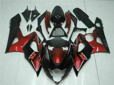 Carénage GSXR 1000 K5 2005-2006 - Rouge Noir